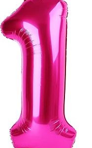 Pink Number 1 Balloon
