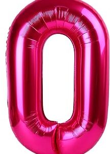Pink Number 0 Balloon