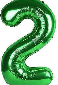 Green Number 2 Balloon