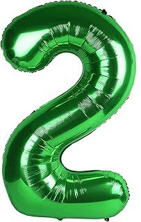 Green Number 2 Balloon