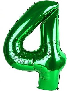 Green number 4 Balloon