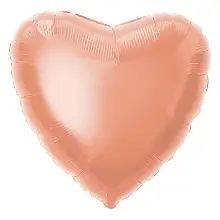 Rose gold heart foil balloon