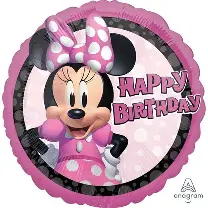 Minnie Mouse foil balloon pink
