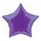 Purple star foil balloon